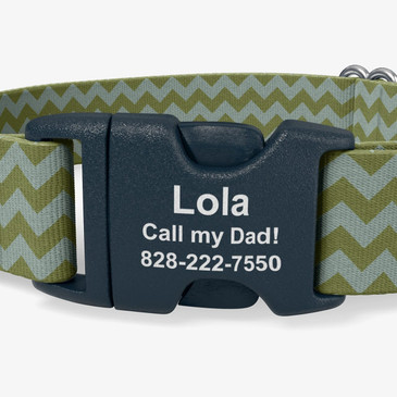 closeup view of personalization